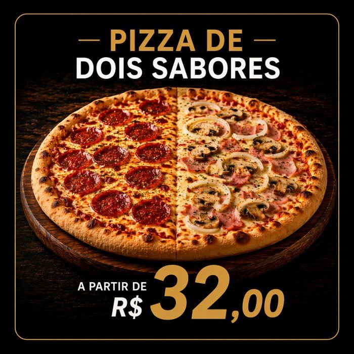 Meia a meia na Peg Prático Pizzas